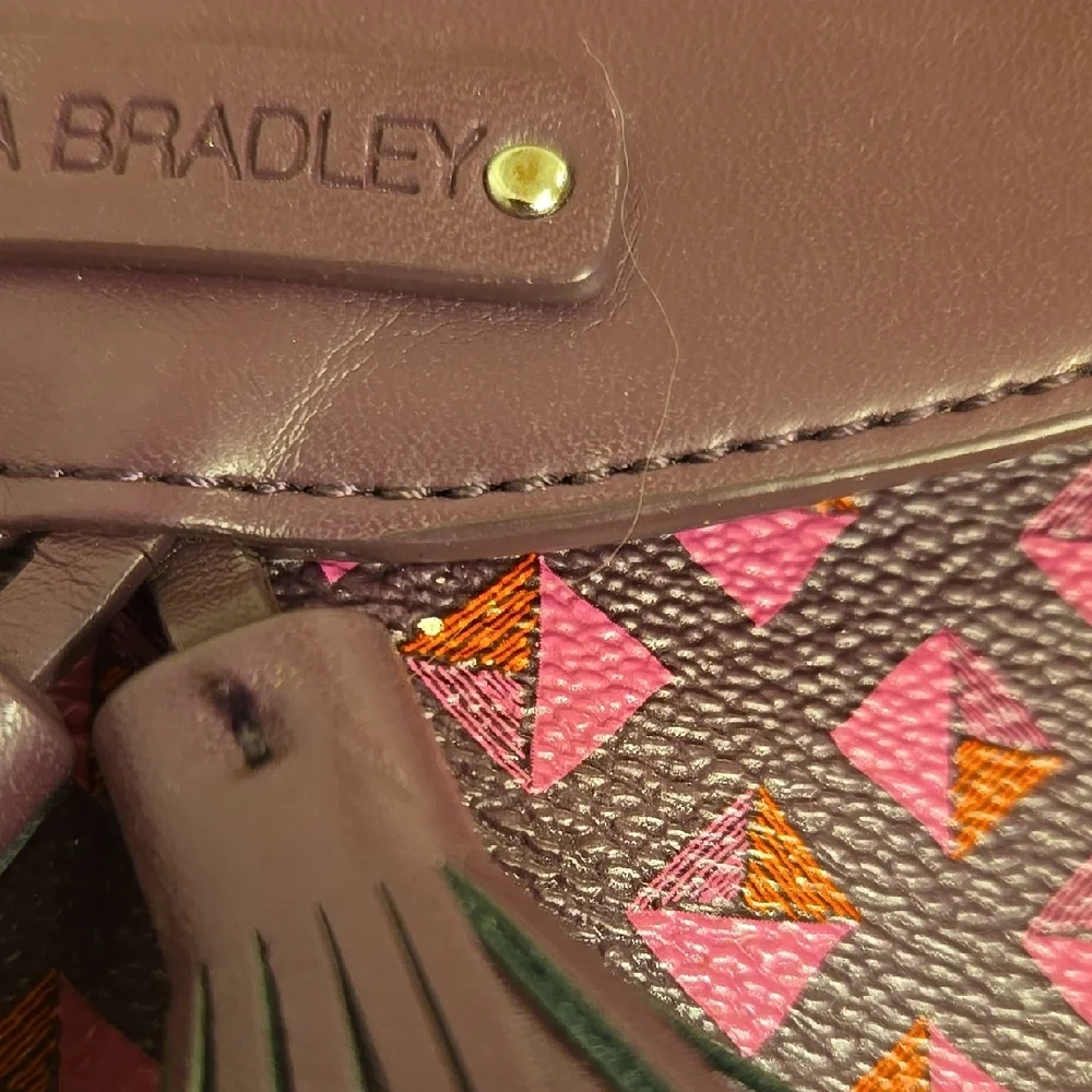 Vera Bradley Purple and Pink Crossbody Bag - Picture 3 of 12